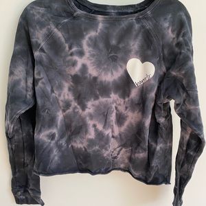 Barre3 Tie Dye Cropped Sweatshirt